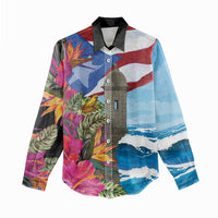 Puerto Rico El Morro Women Casual Shirt Boriken Seascape - Wonder Print Shop