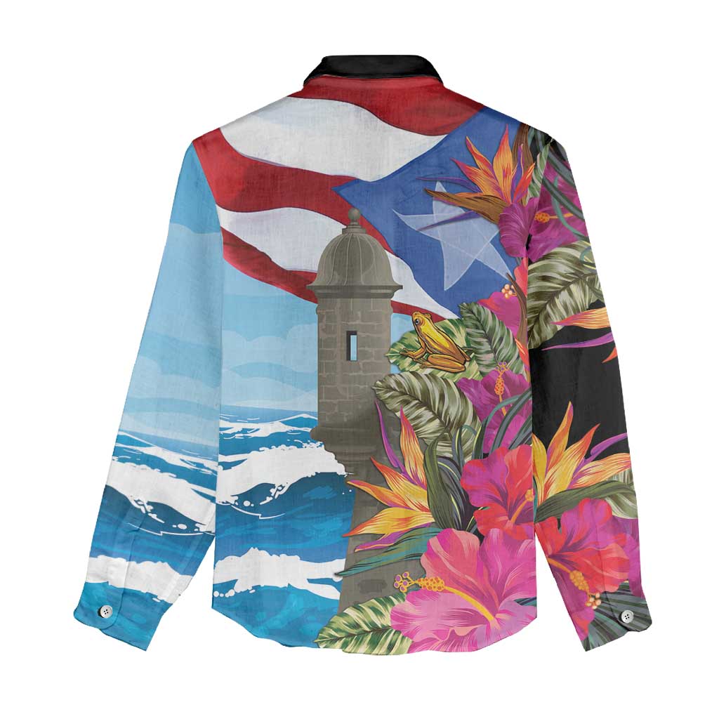 Puerto Rico El Morro Women Casual Shirt Boriken Seascape - Wonder Print Shop