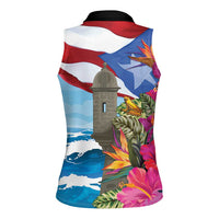 Puerto Rico El Morro Women Sleeveless Polo Shirt Boriken Seascape - Wonder Print Shop