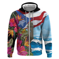 Puerto Rico El Morro Zip Hoodie Boriken Seascape - Wonder Print Shop