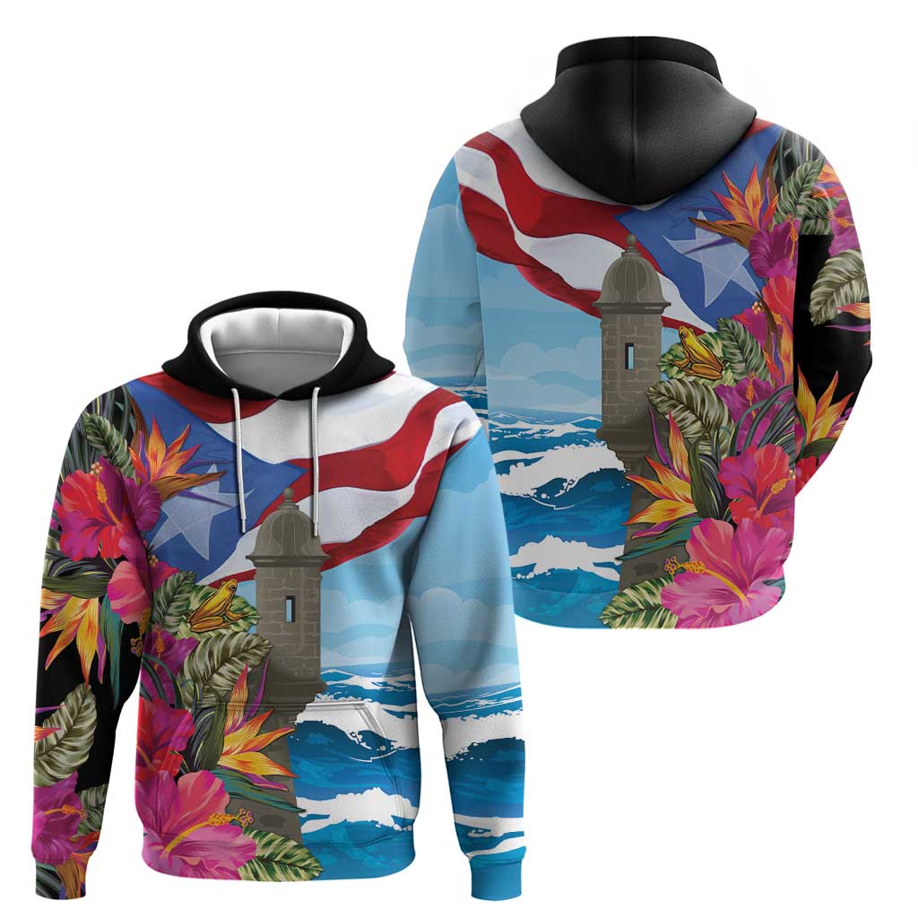 Puerto Rico El Morro Zip Hoodie Boriken Seascape - Wonder Print Shop