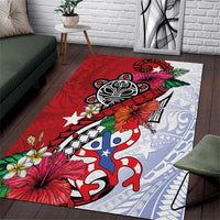 Puerto Rico Boricua Area Rug Taino - Polynesia Tribal Mix - Wonder Print Shop