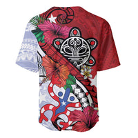 Puerto Rico Boricua Baseball Jersey Taino - Polynesia Tribal Mix - Wonder Print Shop