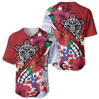 Puerto Rico Boricua Baseball Jersey Taino - Polynesia Tribal Mix - Wonder Print Shop