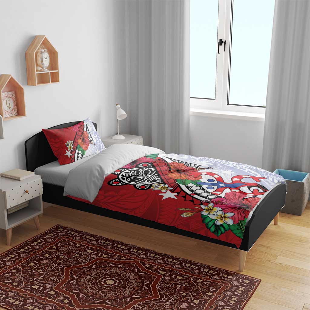 Puerto Rico Boricua Bedding Set Taino - Polynesia Tribal Mix - Wonder Print Shop