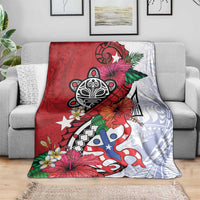 Puerto Rico Boricua Blanket Taino - Polynesia Tribal Mix - Wonder Print Shop