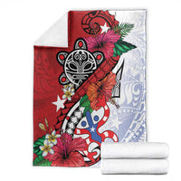 Puerto Rico Boricua Blanket Taino - Polynesia Tribal Mix - Wonder Print Shop