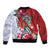 Puerto Rico Boricua Bomber Jacket Taino - Polynesia Tribal Mix - Wonder Print Shop