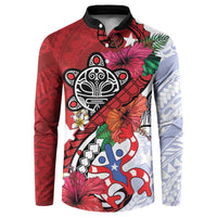 Puerto Rico Boricua Button Sweatshirt Taino - Polynesia Tribal Mix - Wonder Print Shop