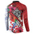 Puerto Rico Boricua Button Sweatshirt Taino - Polynesia Tribal Mix - Wonder Print Shop