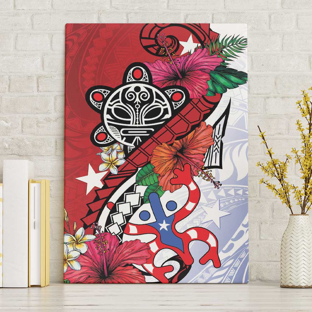 Puerto Rico Boricua Canvas Wall Art Taino - Polynesia Tribal Mix - Wonder Print Shop