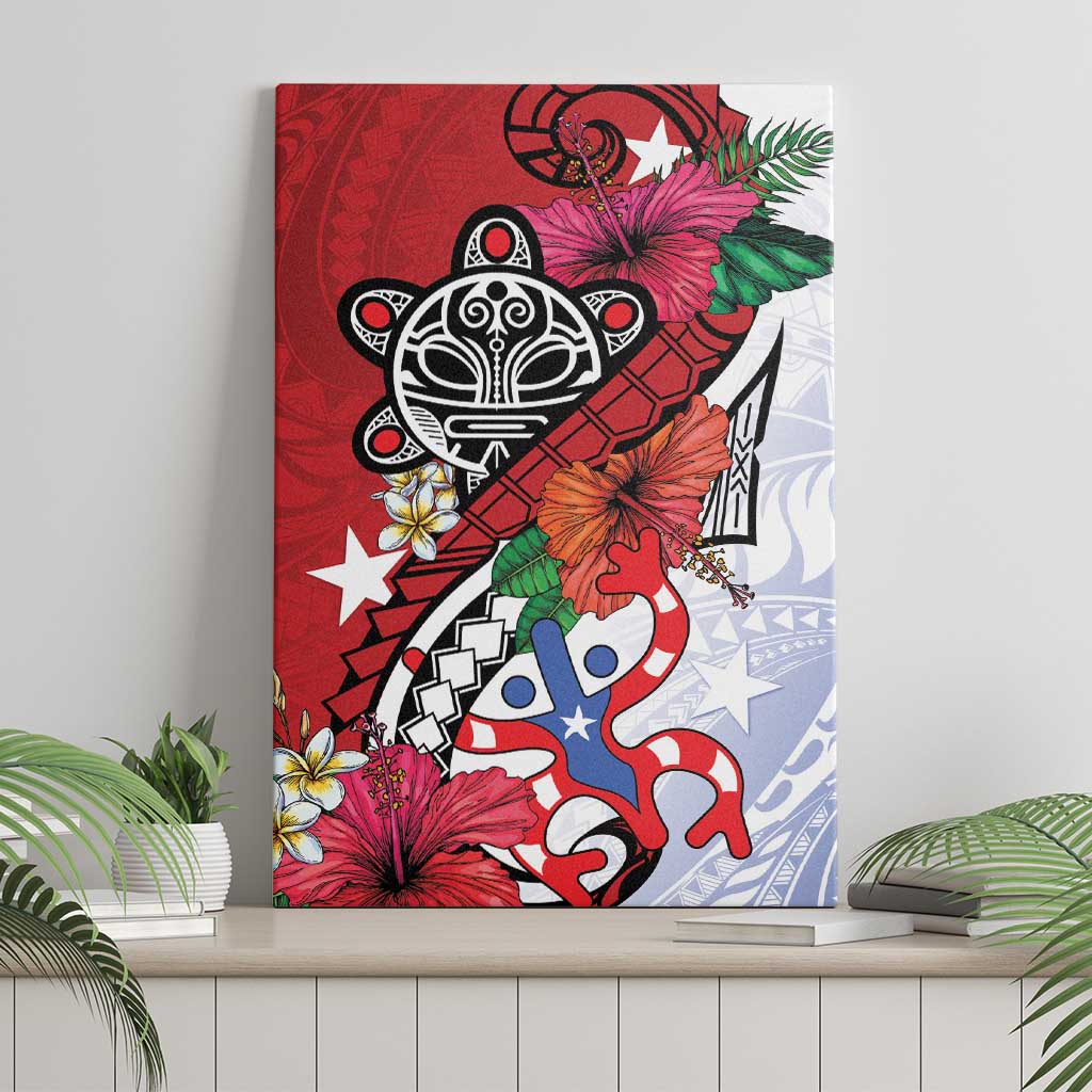 Puerto Rico Boricua Canvas Wall Art Taino - Polynesia Tribal Mix - Wonder Print Shop