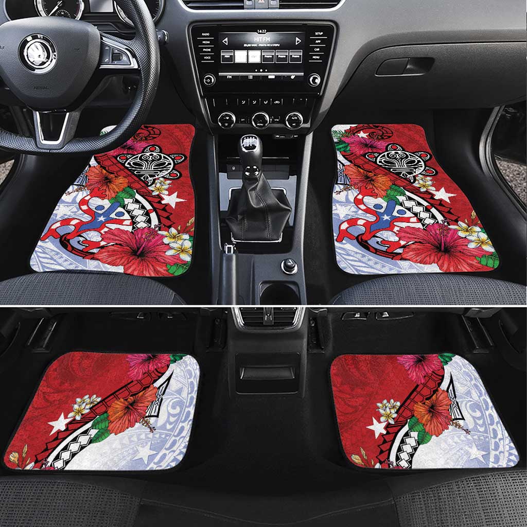 Puerto Rico Boricua Car Mats Taino - Polynesia Tribal Mix - Wonder Print Shop