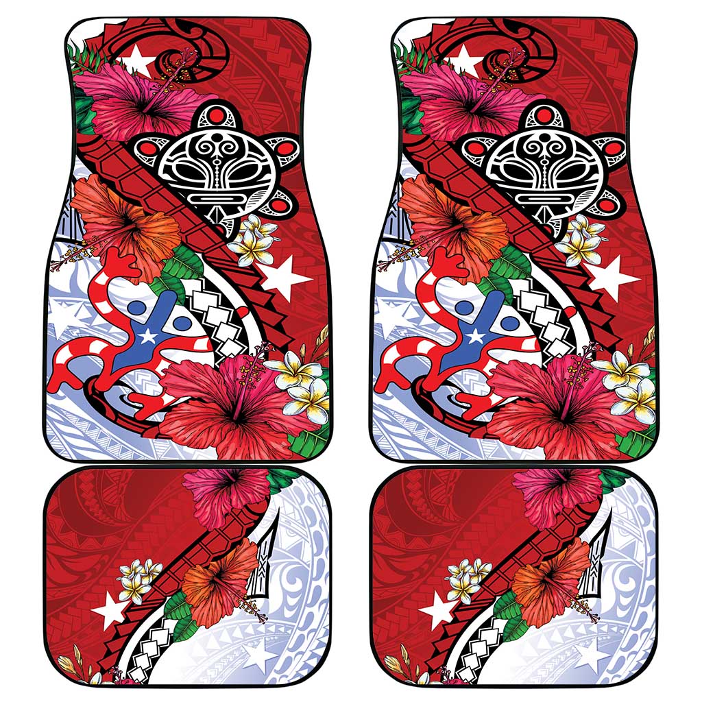 Puerto Rico Boricua Car Mats Taino - Polynesia Tribal Mix - Wonder Print Shop