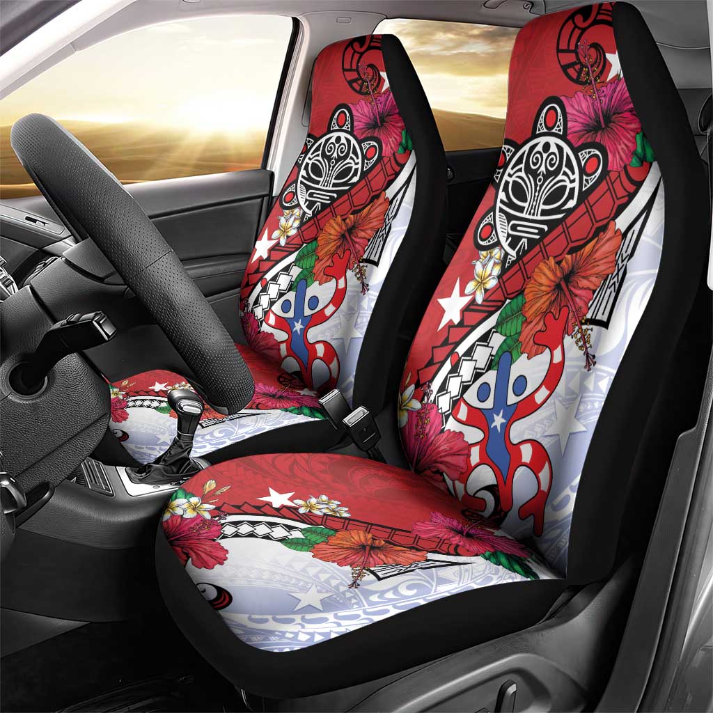 Puerto Rico Boricua Car Seat Cover Taino - Polynesia Tribal Mix - Wonder Print Shop
