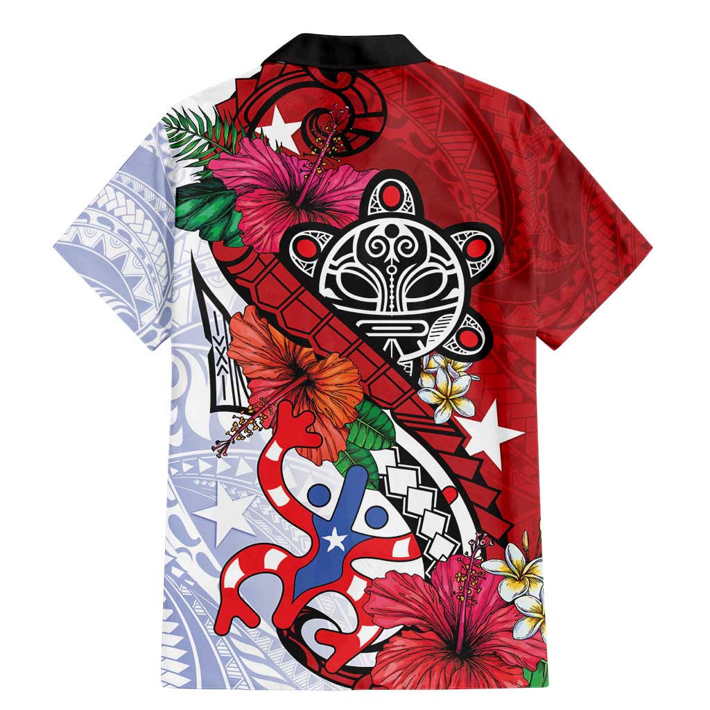 Puerto Rico Boricua Family Matching Mermaid Dress and Hawaiian Shirt Taino - Polynesia Tribal Mix - Wonder Print Shop