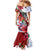 Puerto Rico Boricua Family Matching Mermaid Dress and Hawaiian Shirt Taino - Polynesia Tribal Mix - Wonder Print Shop