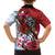 Puerto Rico Boricua Family Matching Off The Shoulder Long Sleeve Dress and Hawaiian Shirt Taino - Polynesia Tribal Mix - Wonder Print Shop
