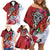Puerto Rico Boricua Family Matching Off Shoulder Short Dress and Hawaiian Shirt Taino - Polynesia Tribal Mix - Wonder Print Shop