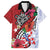 Puerto Rico Boricua Family Matching Off Shoulder Short Dress and Hawaiian Shirt Taino - Polynesia Tribal Mix - Wonder Print Shop