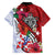 Puerto Rico Boricua Family Matching Off Shoulder Short Dress and Hawaiian Shirt Taino - Polynesia Tribal Mix - Wonder Print Shop