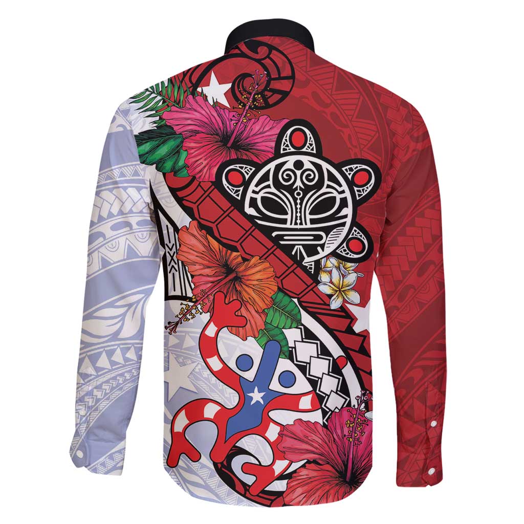 Puerto Rico Boricua Family Matching Puletasi and Hawaiian Shirt Taino - Polynesia Tribal Mix - Wonder Print Shop