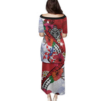 Puerto Rico Boricua Family Matching Puletasi and Hawaiian Shirt Taino - Polynesia Tribal Mix - Wonder Print Shop