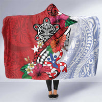 Puerto Rico Boricua Hooded Blanket Taino - Polynesia Tribal Mix - Wonder Print Shop