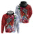 Puerto Rico Boricua Hoodie Taino - Polynesia Tribal Mix - Wonder Print Shop