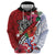 Puerto Rico Boricua Hoodie Taino - Polynesia Tribal Mix - Wonder Print Shop