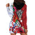 Puerto Rico Boricua Hoodie Dress Taino - Polynesia Tribal Mix - Wonder Print Shop