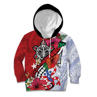 Puerto Rico Boricua Kid Hoodie Taino - Polynesia Tribal Mix - Wonder Print Shop