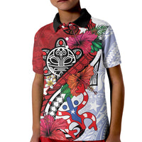 Puerto Rico Boricua Kid Polo Shirt Taino - Polynesia Tribal Mix - Wonder Print Shop