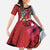 Puerto Rico Boricua Kid Short Sleeve Dress Taino - Polynesia Tribal Mix - Wonder Print Shop