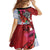 Puerto Rico Boricua Kid Short Sleeve Dress Taino - Polynesia Tribal Mix - Wonder Print Shop