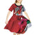 Puerto Rico Boricua Kid Short Sleeve Dress Taino - Polynesia Tribal Mix - Wonder Print Shop