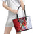 Puerto Rico Boricua Leather Tote Bag Taino - Polynesia Tribal Mix - Wonder Print Shop