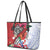Puerto Rico Boricua Leather Tote Bag Taino - Polynesia Tribal Mix - Wonder Print Shop