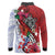 Puerto Rico Boricua Long Sleeve Polo Shirt Taino - Polynesia Tribal Mix - Wonder Print Shop