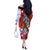 Puerto Rico Boricua Off The Shoulder Long Sleeve Dress Taino - Polynesia Tribal Mix - Wonder Print Shop