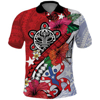 Puerto Rico Boricua Polo Shirt Taino - Polynesia Tribal Mix - Wonder Print Shop