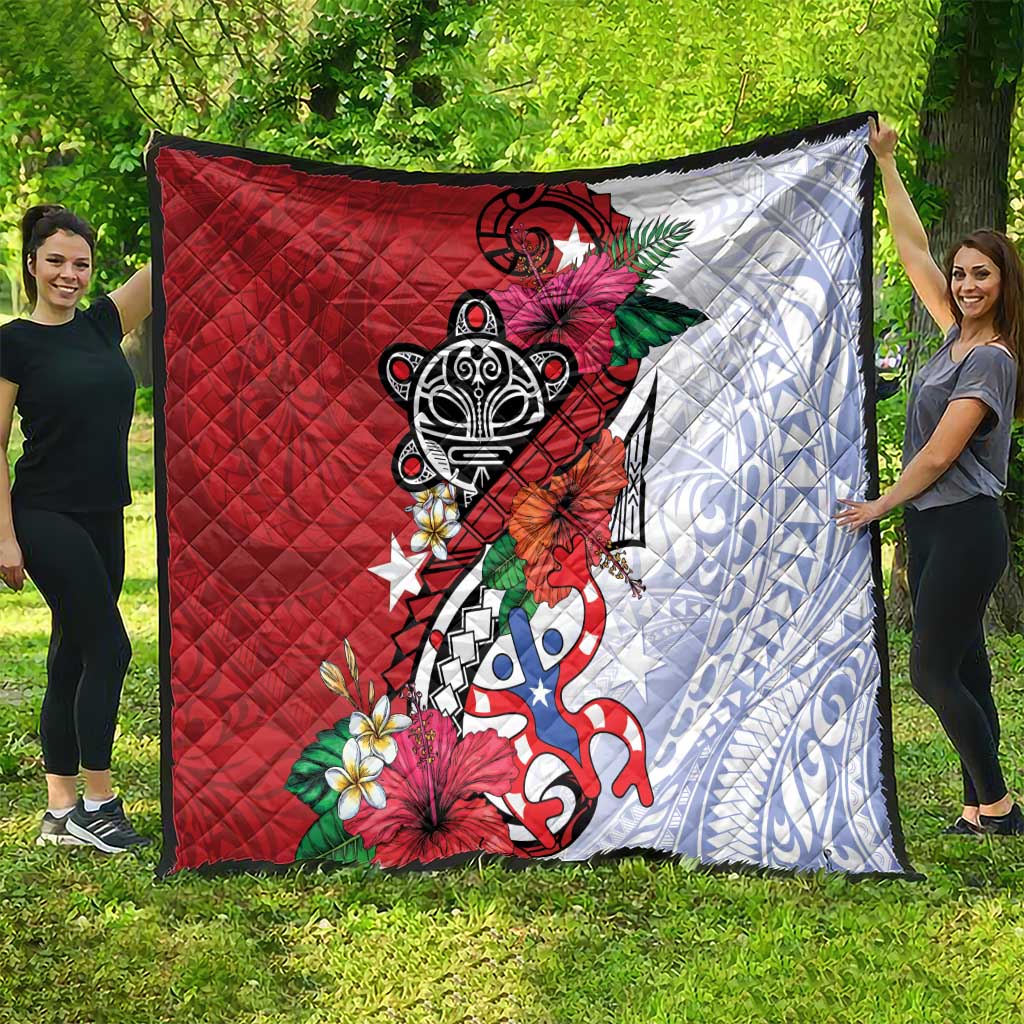 Puerto Rico Boricua Quilt Taino - Polynesia Tribal Mix - Wonder Print Shop