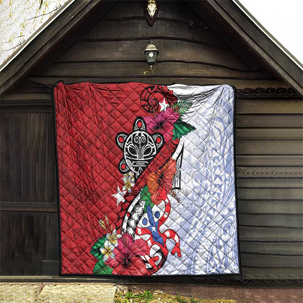 Puerto Rico Boricua Quilt Taino - Polynesia Tribal Mix - Wonder Print Shop