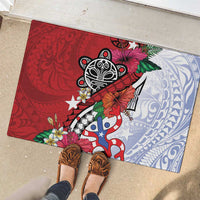 Puerto Rico Boricua Rubber Doormat Taino - Polynesia Tribal Mix - Wonder Print Shop