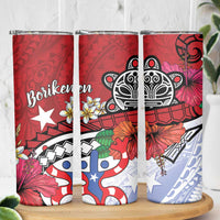Puerto Rico Boricua Skinny Tumbler Taino - Polynesia Tribal Mix - Wonder Print Shop