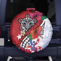 Puerto Rico Boricua Spare Tire Cover Taino - Polynesia Tribal Mix - Wonder Print Shop