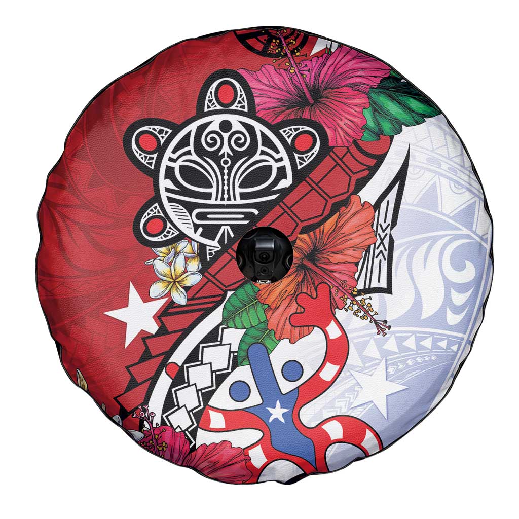 Puerto Rico Boricua Spare Tire Cover Taino - Polynesia Tribal Mix - Wonder Print Shop