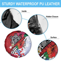 Puerto Rico Boricua Spare Tire Cover Taino - Polynesia Tribal Mix - Wonder Print Shop