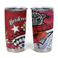 Puerto Rico Boricua Tumbler Cup Taino - Polynesia Tribal Mix - Wonder Print Shop