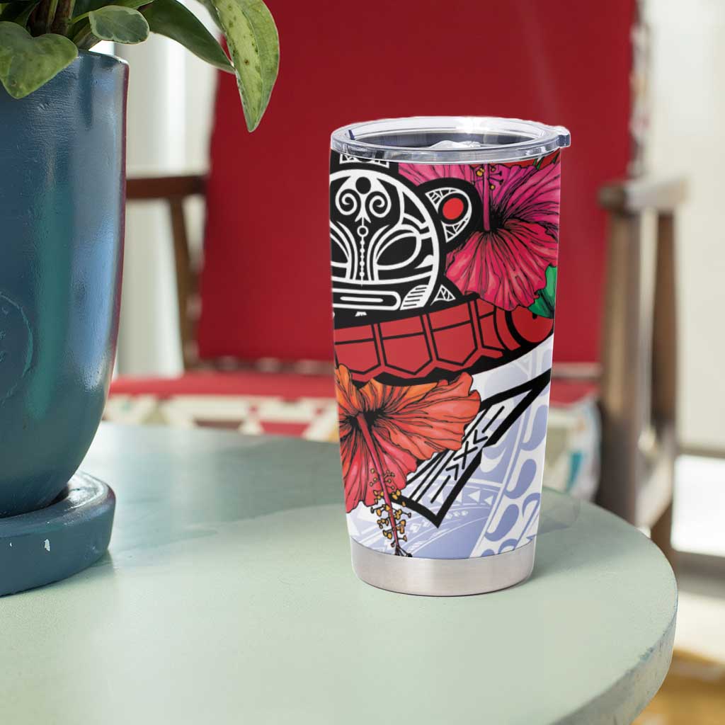 Puerto Rico Boricua Tumbler Cup Taino - Polynesia Tribal Mix - Wonder Print Shop